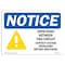 Signmission OSHA Notice Sign, 18" Height, Aluminum, Open Point Between Two Circuits Sign With Symbol, Landscape OS-NS-A-1824-L-17011 - alternate 1